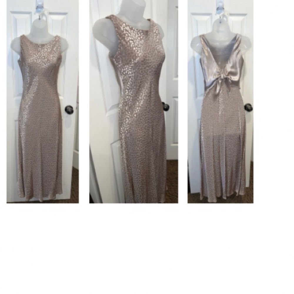 HARLOW Gold Leopard Print Dress, Stunning Knee-Length Pencil Dress